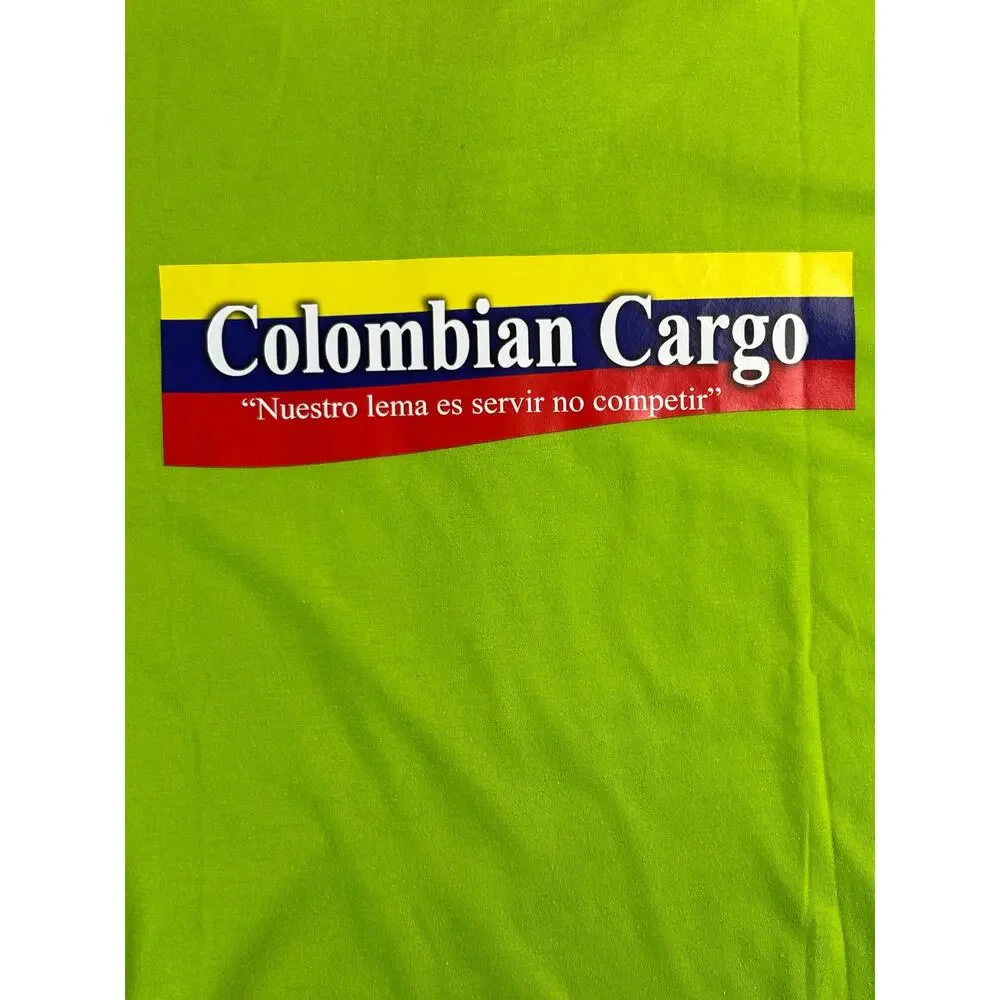 Colombian Fest Int. Cargo Event T Shirt Mens 3XL Green Festival Graphic Tee - Picture 4 of 7